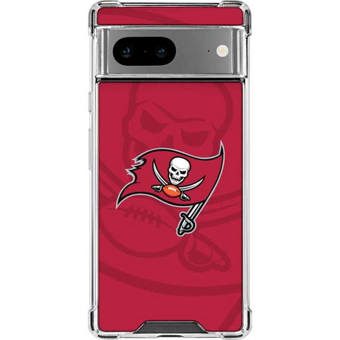 NFL Tampa Bay Buccaneers Double Vision Google Pixel 7a Clear Case